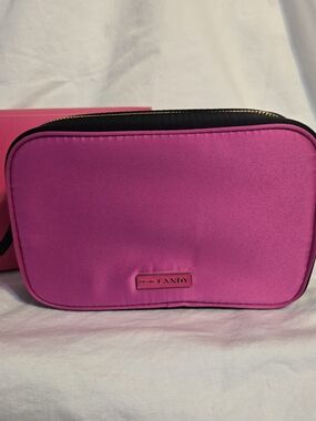 Prada Candy Pink Cosmetic Bag Travel Pouch Zip Case